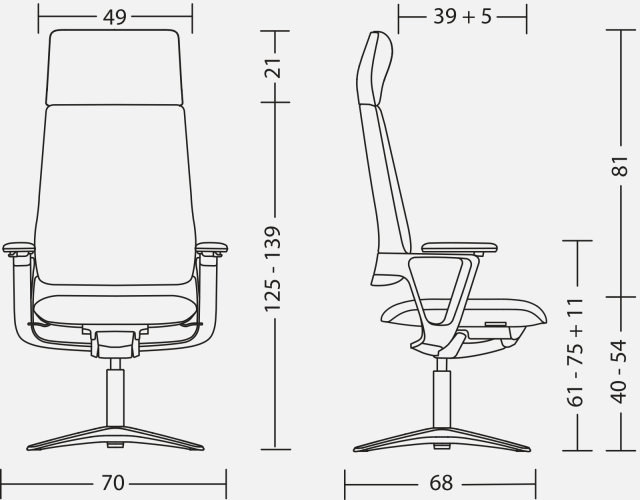 pictogram Connex Padded conference swivel chair