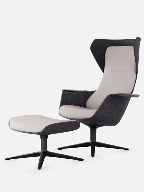 Freistellerbild WOOOM Lounge Sessel und Ottoman