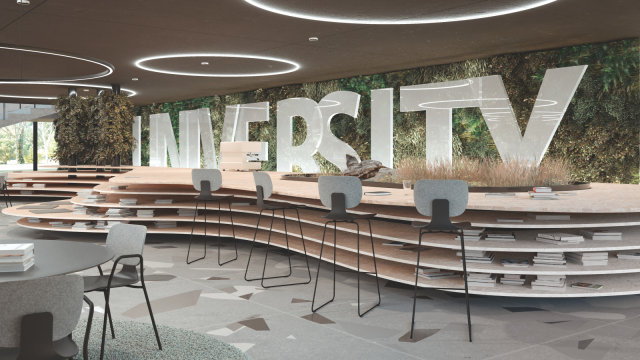 Anwendungsbild Universitätsgebäude