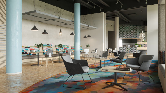 Anwendungsbild CoMeet Wood CoMeet Steel CoMeet Table WOOOM Lounge WOOOM Table